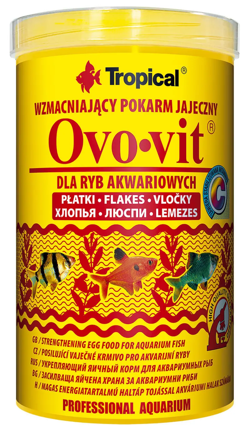 Tropical Ovo-Vit - stärkendes Eifutter für Aquarienfische 250ml Flockenfutter