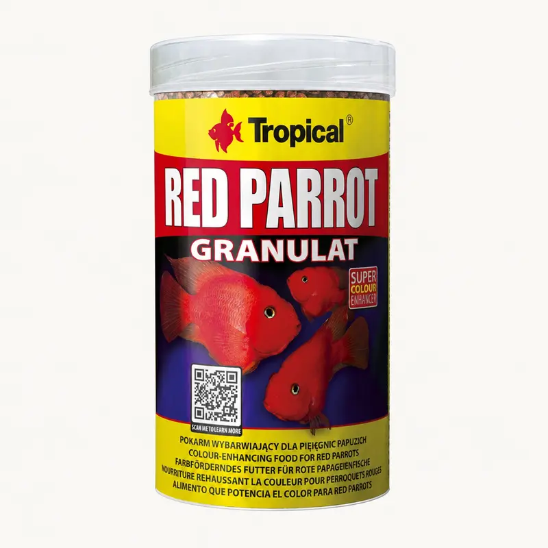 Tropical Red Parrot Granulat – Granulatfutter für Papageienbuntbarsche