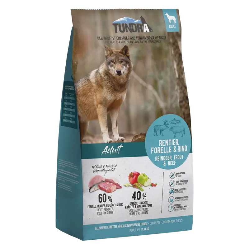 Tundra Rentier, Forelle & Rind
