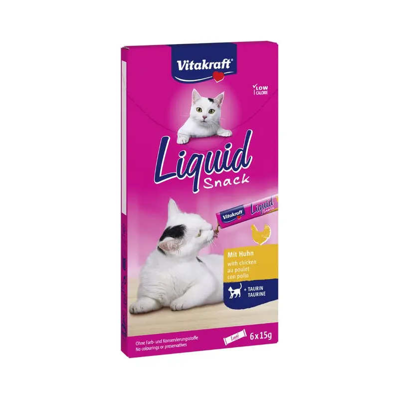 Vitakraft Cat Liquid Huhn & Taurin 6 x 15 g