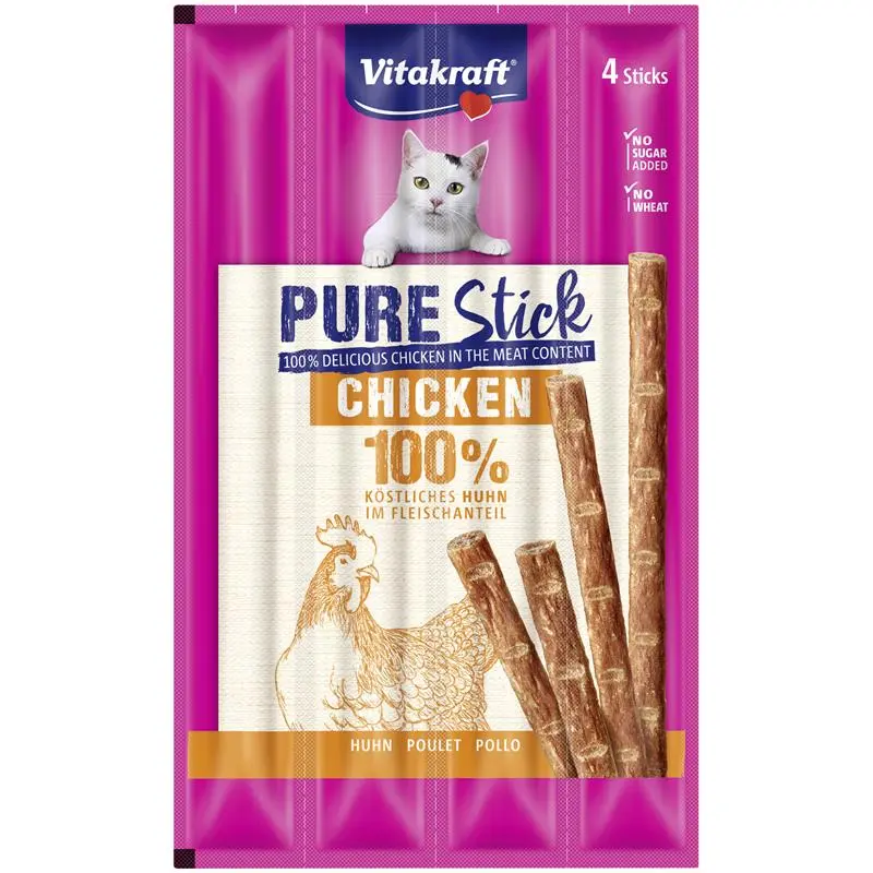 Vitakraft Cat Pure Stick Huhn 4x5g