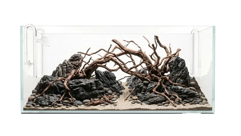 Weißglas-Aquarium 80x35x30cm (LxTxH) 84l - Versandkostenfrei!