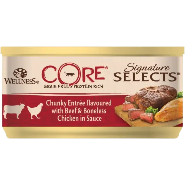 Wellness CORE Chunky Rind & Huhn 79 g