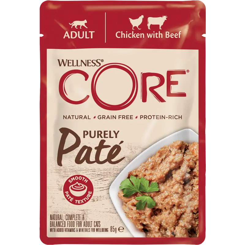 Wellness CORE Purely Paté Huhn & Rind 85 g