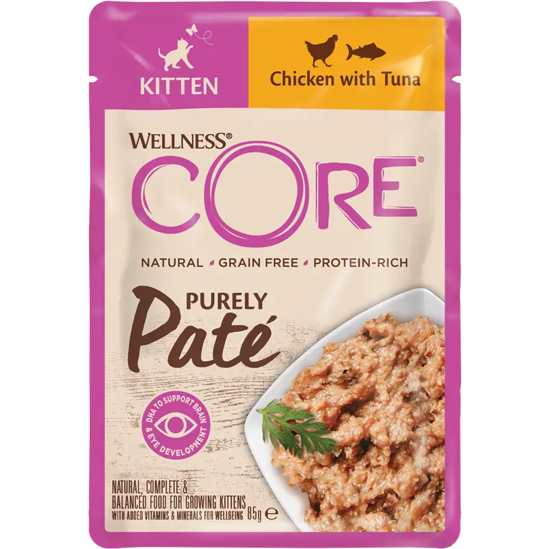 Wellness CORE Purely Paté Kitten Huhn & Thunfisch 85 g