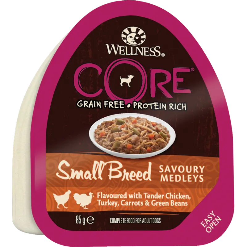 Wellness CORE Small Breed Huhn, Truthahn & Gemüse 85 g