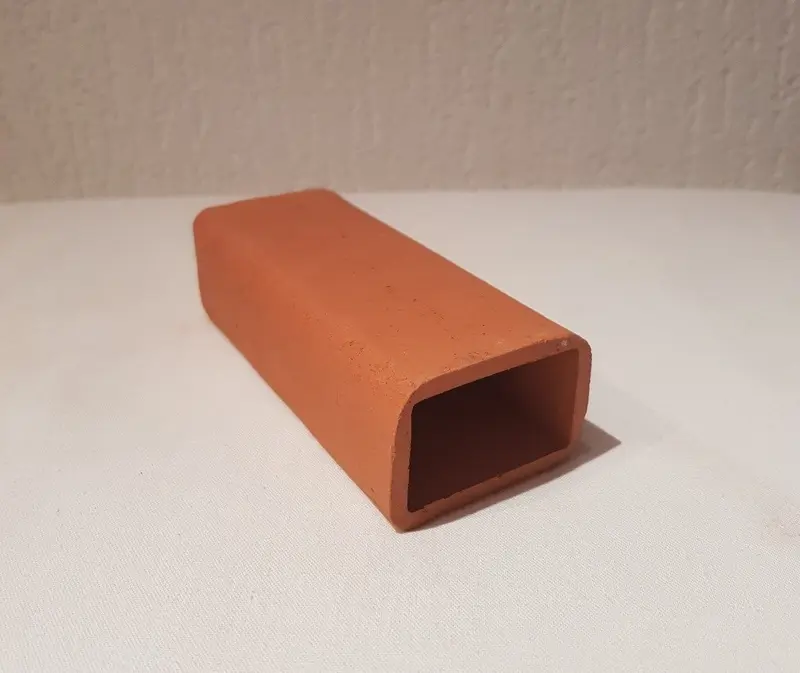 Welshöhle Laichhöhle 14cm Terrakotta Tonhöhle 4-eckig für Welse Aquarium