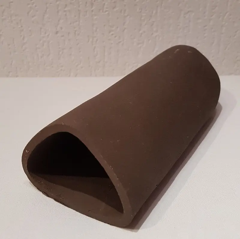 Welshöhle Laichhöhle 20cm braun Tonhöhle stollenform Welse Aquarium