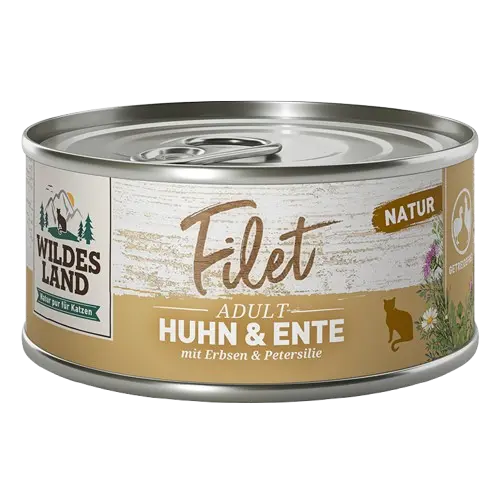 Wildes Land Filet Huhn & Ente mit Erbsen 80 g