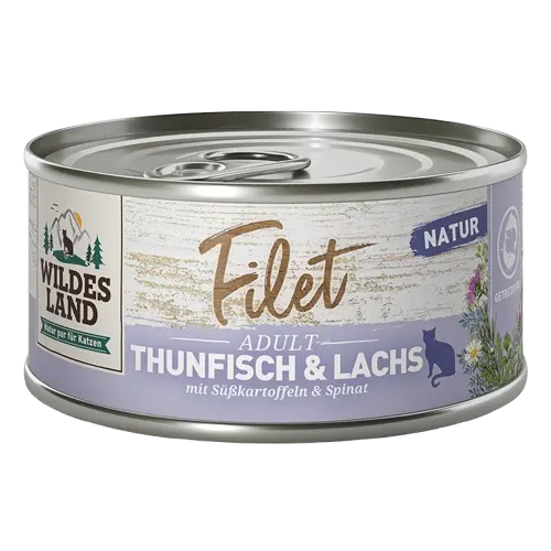 Wildes Land Filet Thunfisch & Lachs 80 g