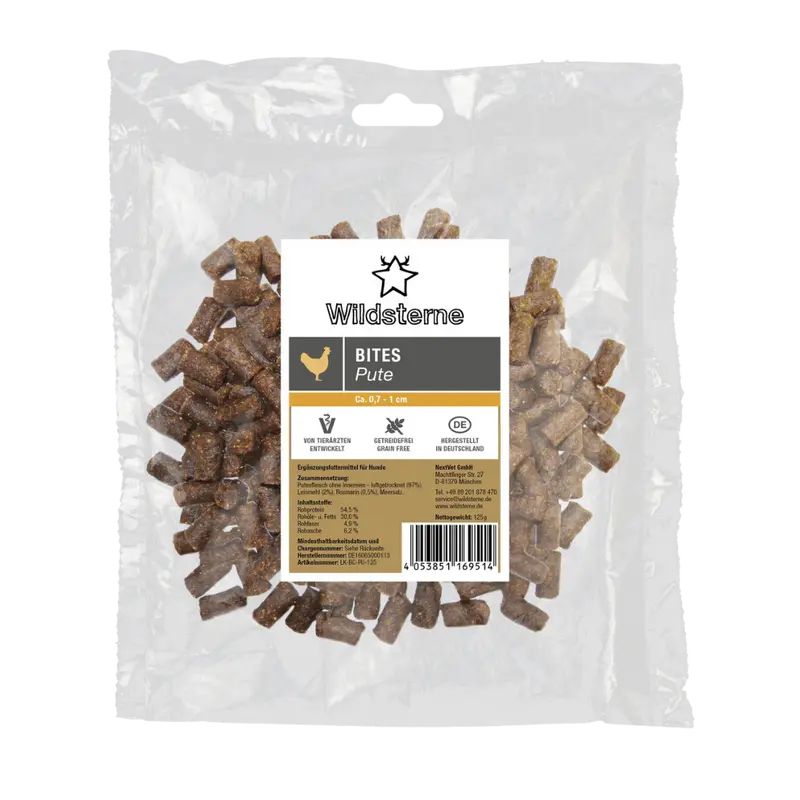 Wildsterne Bites Pute 125 g