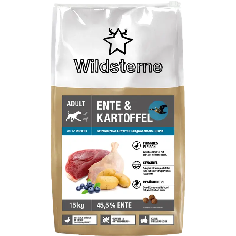 Wildsterne Ente & Kartoffel Adult