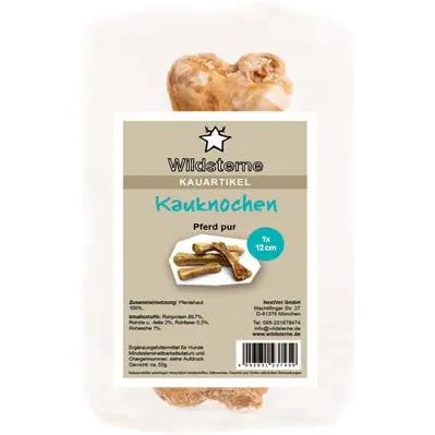 Wildsterne Kauknochen Pferd pur 12 cm (65 g)