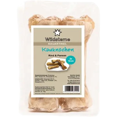 Wildsterne Kauknochen Rind & Pansen 12 cm (100 g)