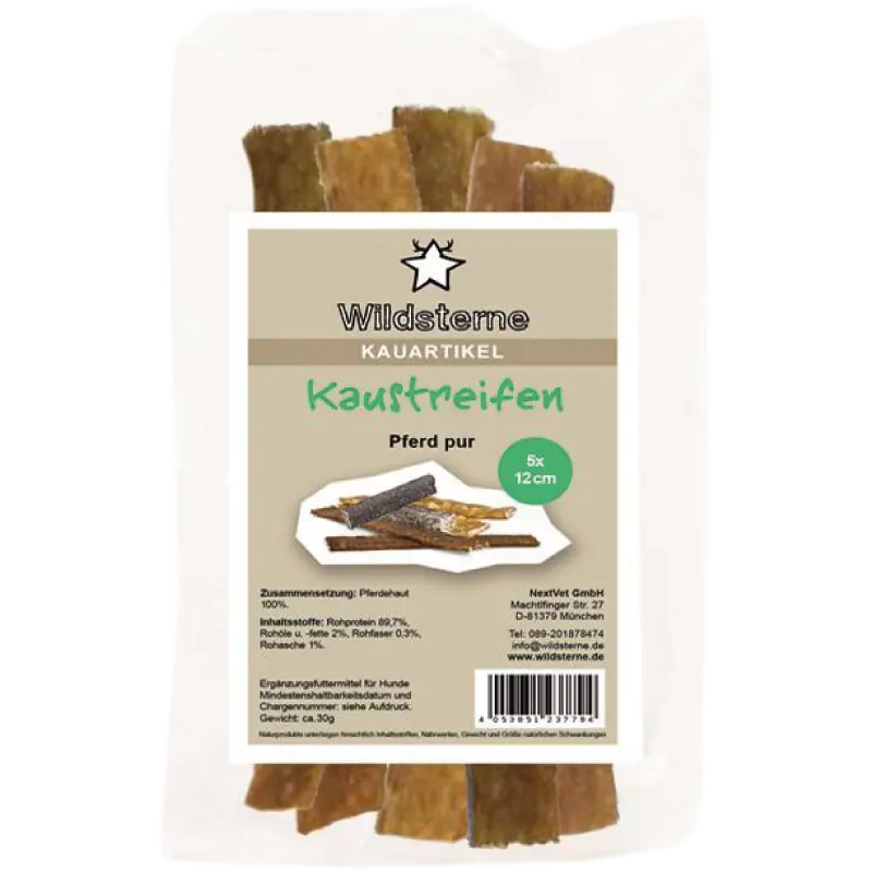 Wildsterne Kaustreifen Pferd pur 12 cm (30 g)