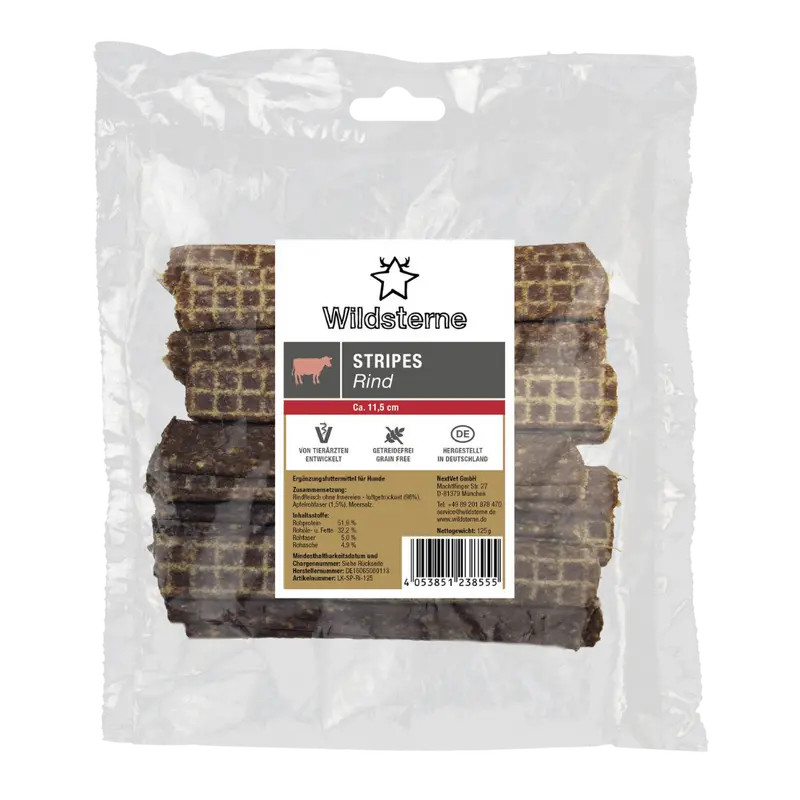 Wildsterne Stripes Rind 125 g