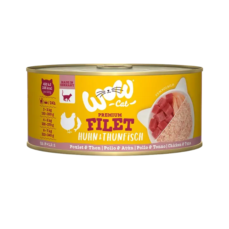 Wow Cat Dose Adult Hühnerfilet mit Thunfisch 70g