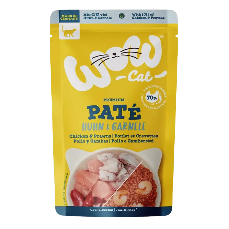 Wow Cat PB Adult Huhn & Garnelen 125g