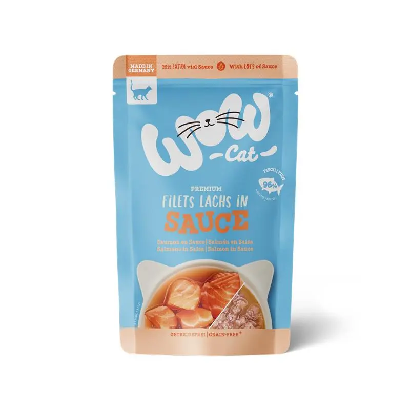 Wow Cat PB Adult Lachs in Sauce  85g