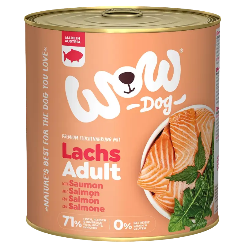 Wow Dog Dose Adult Lachs 800g